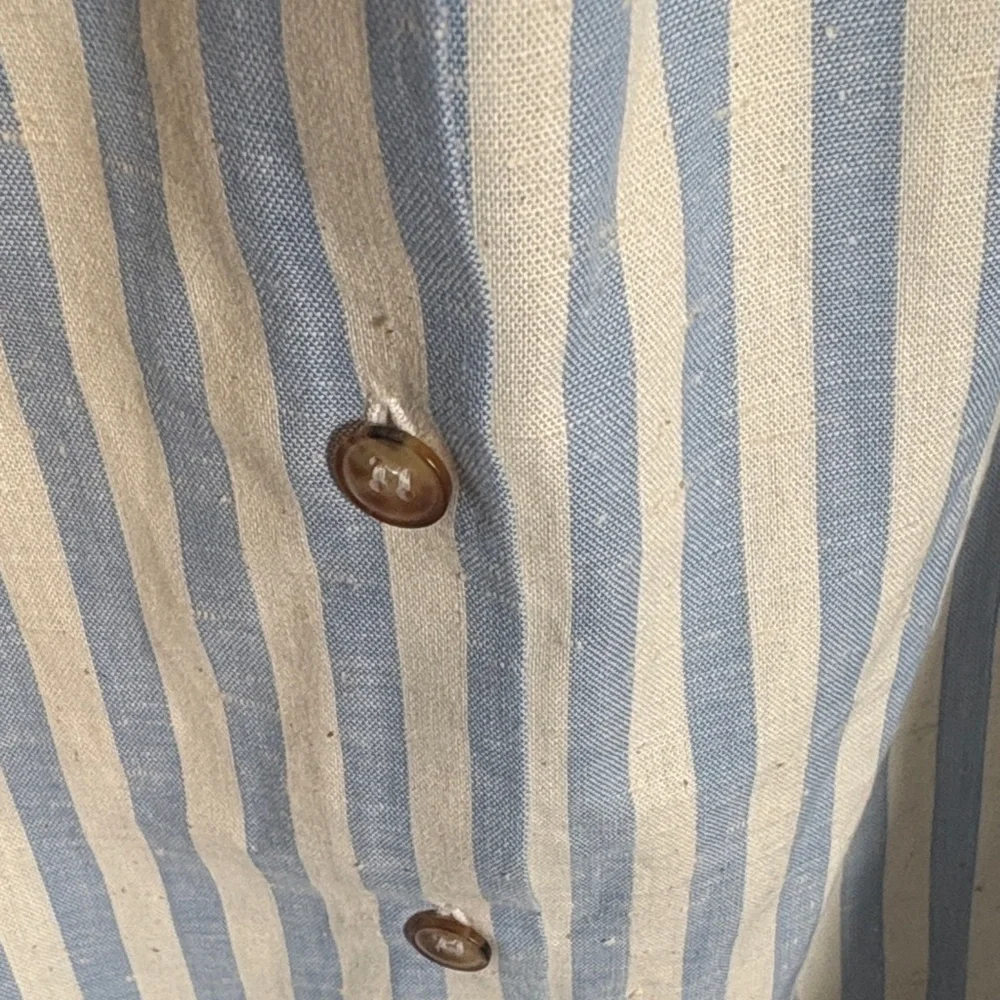 Sezane Blue and White Striped Caroline Rayures blouse NWT XS - Picture 6 of 11